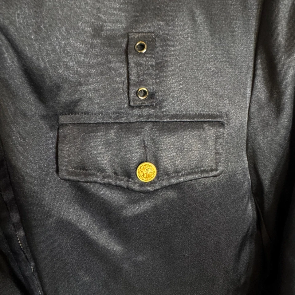 Vintage Protector Police Security EMS Fire Jacket Mens 46 X Long Black Navy Blue - Image 4 of 4