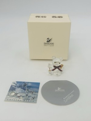Swarovski KRIS CELEBRATION BEAR 7637NR000005 W/ Box- Champagne and Flute Excell