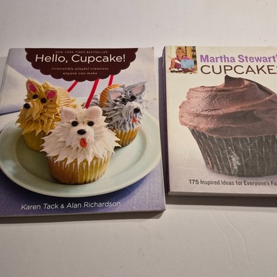 2 Cupcake Cookbook's, Martha Stewart's Cupcakes 175 Ideas & Hello Cupcakes