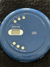 Craig Personal Portable CD Player CD2808 Blue from Tested No Headphones