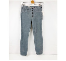 Anthropologie Pilcro High-Rise Skinny Button-Fly Corduroy Pants Sz 27 Light Blue