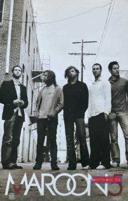 Maroon 5 Vintage 2005 Adam Levine Group Shot 22.5 x 34.5 Poster | eBay