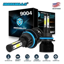 4-sides 9004 HB1 LED Headlight Bulbs 6K for Dodge Ram 1500 2500 3500 1994-2001