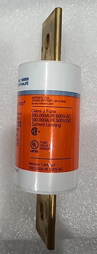 1 NEW - FERRAZ SHAWMUT 600 VOLT AC 500 VOLT DC 125 AMP SMART SPOT FUSE AJT125 - Picture 5 of 6