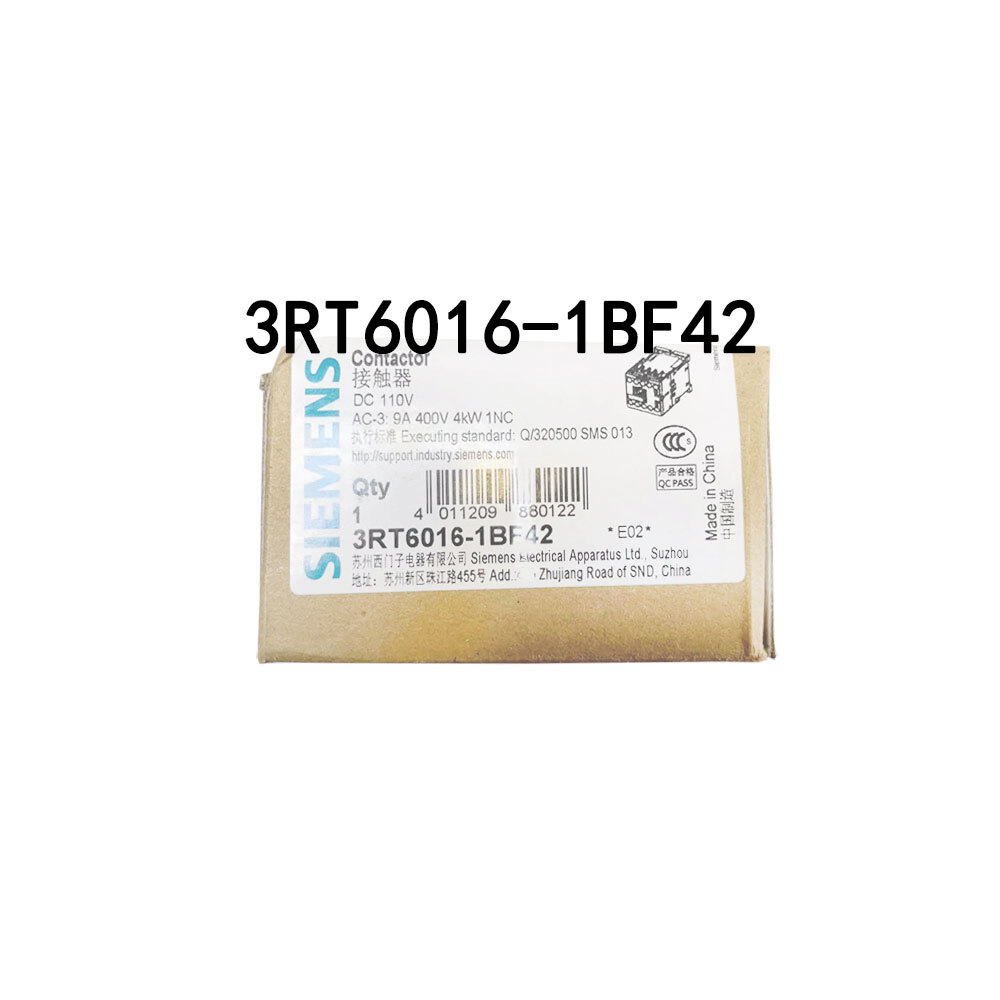 SIEMENS nuevo contactor en caja 3RT60161BF42 DC110V 3RT6016-1BF42 envío rápido