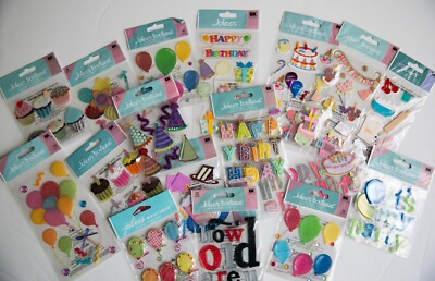 Jolee's Scrapbooking Stickers, BIRTHDAY THEME, You Pick, some Rare!
