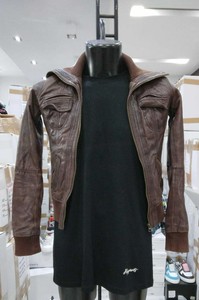 Chaqueta Bershka Mujer Marrón de Piel Auténtica Vintage Talla S Mon 1077 Lz  | eBay