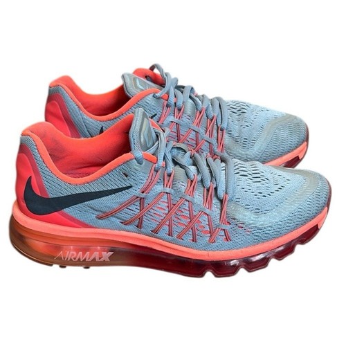 Nike Air Max Turnschuhe Damen Größe 8 Grau Lava Rot Pink Laufschuhe