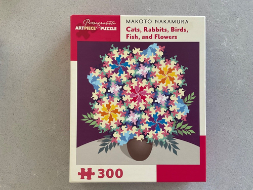 TESSELLATION! Rabbits Cats Birds Flowers Nakamura 300 Piece Puzzle-EXCELLENT!