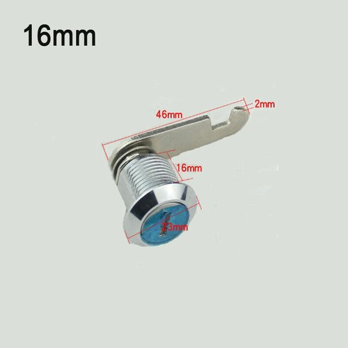 18x27mm Silver Tubular Cam Lock With Keys – Secure Your Toolbox, Drawer Or Cabinet - View #2