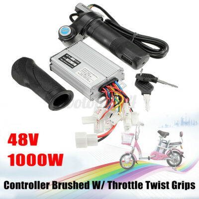 48V 1000W Electric Bike Motor Brushed Controller Speed And Throttle Twist i