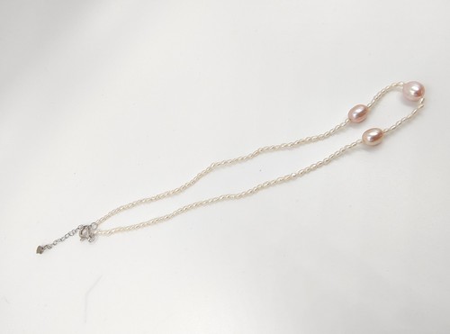 Real 9.5mm Pink Seawater Akoya & Baroque Natural Keshi Pearl Beads Necklace S925 - Picture 10 of 18