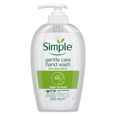 Simple Kind to Skin Gentle Care Antibacterial Hand Wash with Mint Oil 250ml