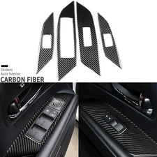 Real Carbon Fiber Window Lift Switch Panel Cover For Lexus RX RX350 RX450h 10-15