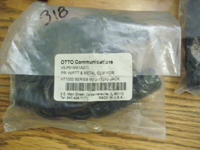 USED Otto Communications V5-P01MA1A211 PRI W/PTT & clip 4 HT1000 w/ U-172/U jack