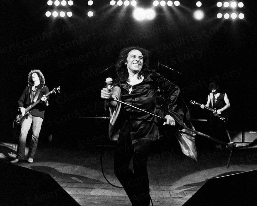 Black Sabbath Live with Ronnie James Dio Photo Print Poster 1980
