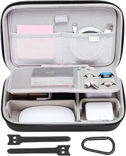 Electronic Organizer Travel Case for MacBook Power Adapter Magic Mouse Pencil