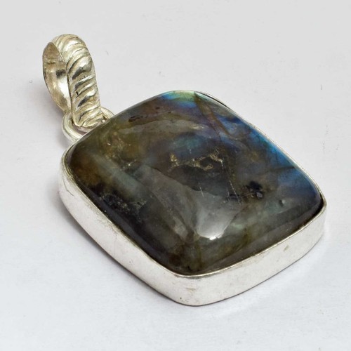 Labradorite Ethnic Handmade Pendant Jewelry 1.68" SP 2650