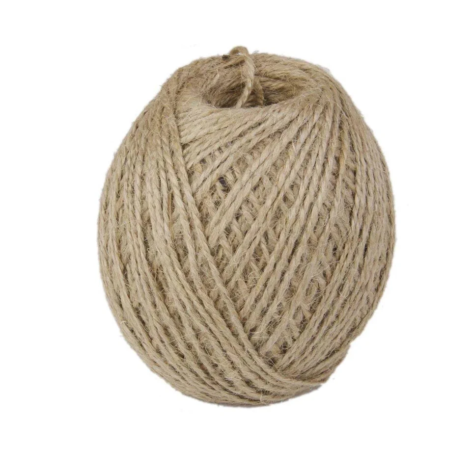 Jute Thread Twine Cord Burlap Thick: 2 mm Length 120 m Natural Pack Of 2 Pcs - Image 4 of 4