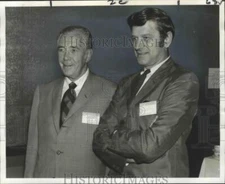 1970 Press Photo Thomas W. Goodfellow, Charles D. Baker, Railroad Transportation
