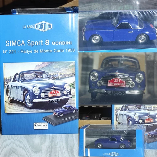 1/43 Simca Sport 8 GORDINI Rallye Monte Carlo 1950 Voiture Miniature Collection 