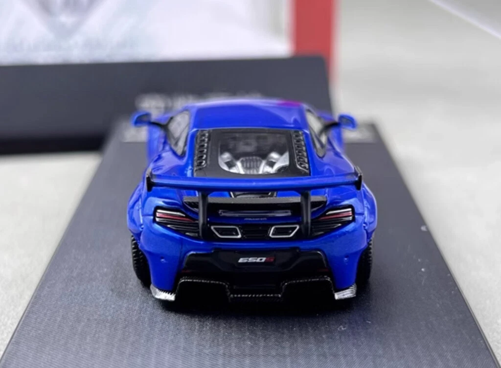 Star 1:64 Blue 650S LBWK Racing Sports Model Diecast Metal
