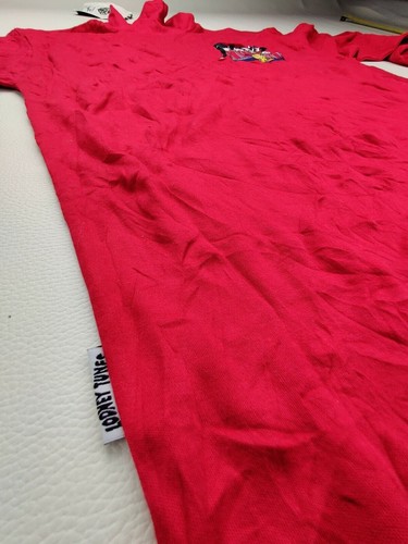 ACME Looney Tunes Vtg Men's Red Pullover Turtleneck S Warner Bros Sylvester 1993 - Picture 8 of 12