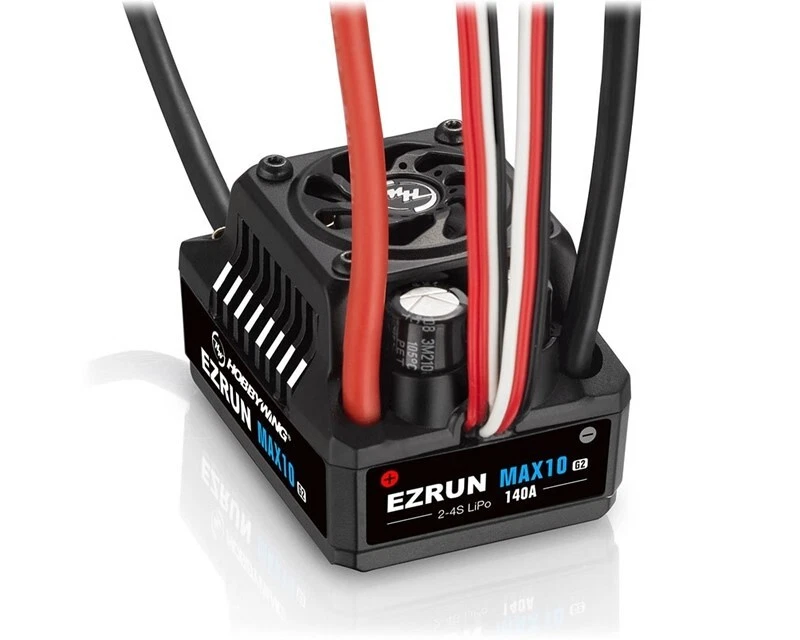 Hobbywing Ezrun MAX10 G2 140A Esc Brushless Sensored 2-4S Lipo Bec 5A Modell - Bild 4 von 4
