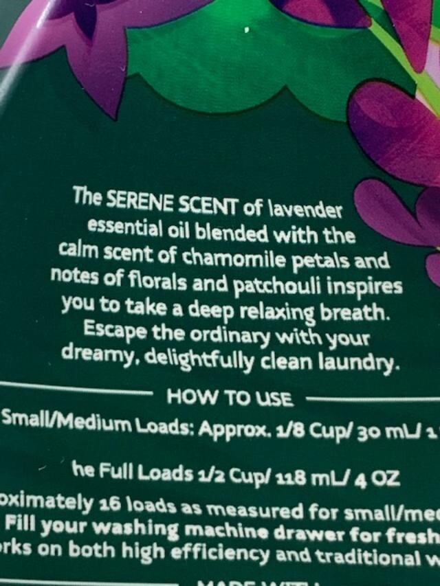 Gain Essential Oils Lavender Calm Chamomile Concentrated Laundry