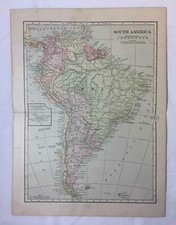 1917 map ~ SOUTH AMERICA
