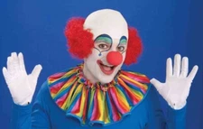 Bald Cap Mens Halloween Red Clown Wig