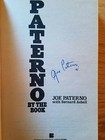 JOE PATERNO PENN STATE  SIGNED AUTOGRAPH  BY THE BOOK  PAPERBACK — photo 2
