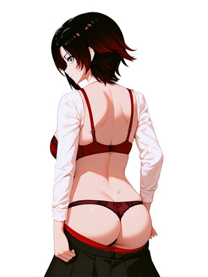 RWBY Ruby Rose Waifu Anime Sticker 6'' Car Decal