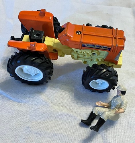 Vintage New-Ray Diecast Farm Motor Tractor and Marx Plastic Farm Implements - Picture 5 of 19