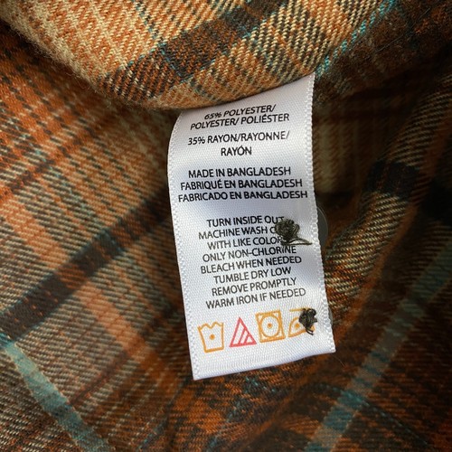 Wolverine Heavyweight Flannel Work Shirt Shacket Men XLT Chest Pockets - Picture 9 of 10