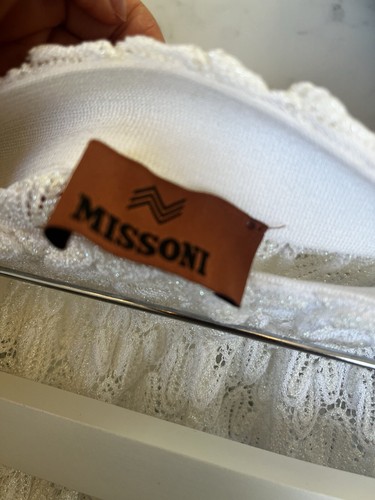 Pantalón de playa Missoni Mare blanco IT 38 XS S vestido mono - Imagen 7 de 9