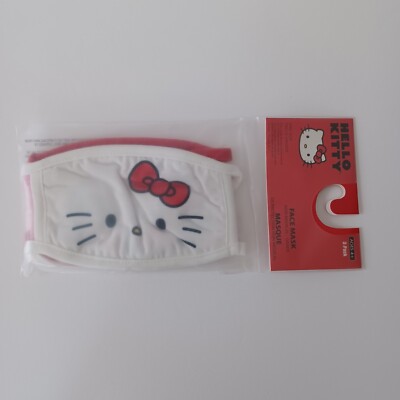 Hello Kitty Face Cover Kids Youth Ages 4+ Washable & Reusable 3 Pack