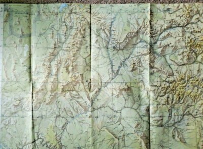 1958 Map USAF Operational Navigation Bryce Canyon Chart 29'' x 22'' # 362 S51