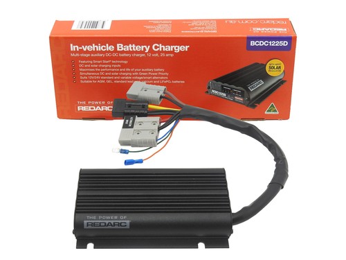 Redarc DC DC Battery Charger vehicle Solar 25 Amp BCDC1225D Quick connect 12 V - Picture 2 of 8