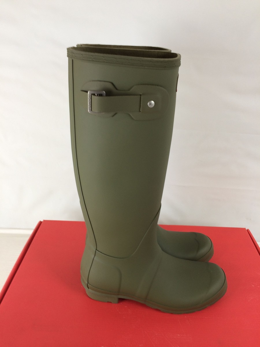 靴 HUNTER ORIGINAL PACKABLE TALL BOOT Women's Original Tall Rain Boots - Green | Hunter Boots