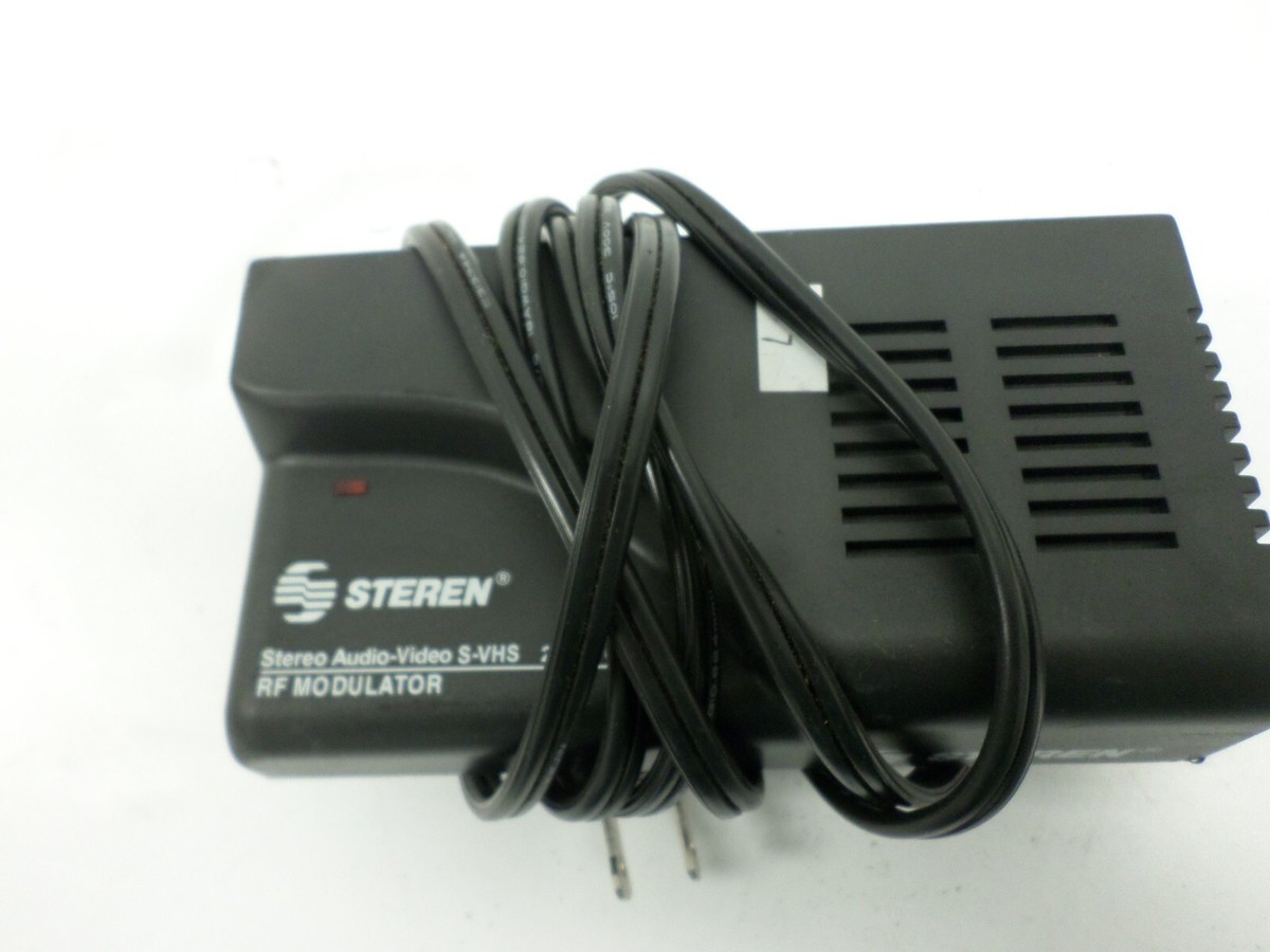 For Parts Steren RF-Modulator 203-101 Stereo Audio Video S-VHS