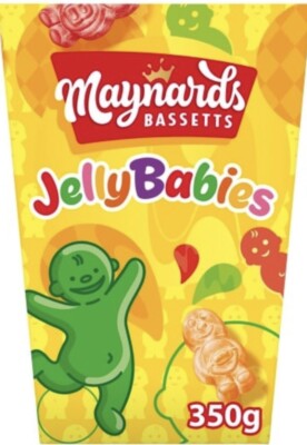 Maynards Bassetts Jelly Babies Sweets Carton 350G Pack Of 2)