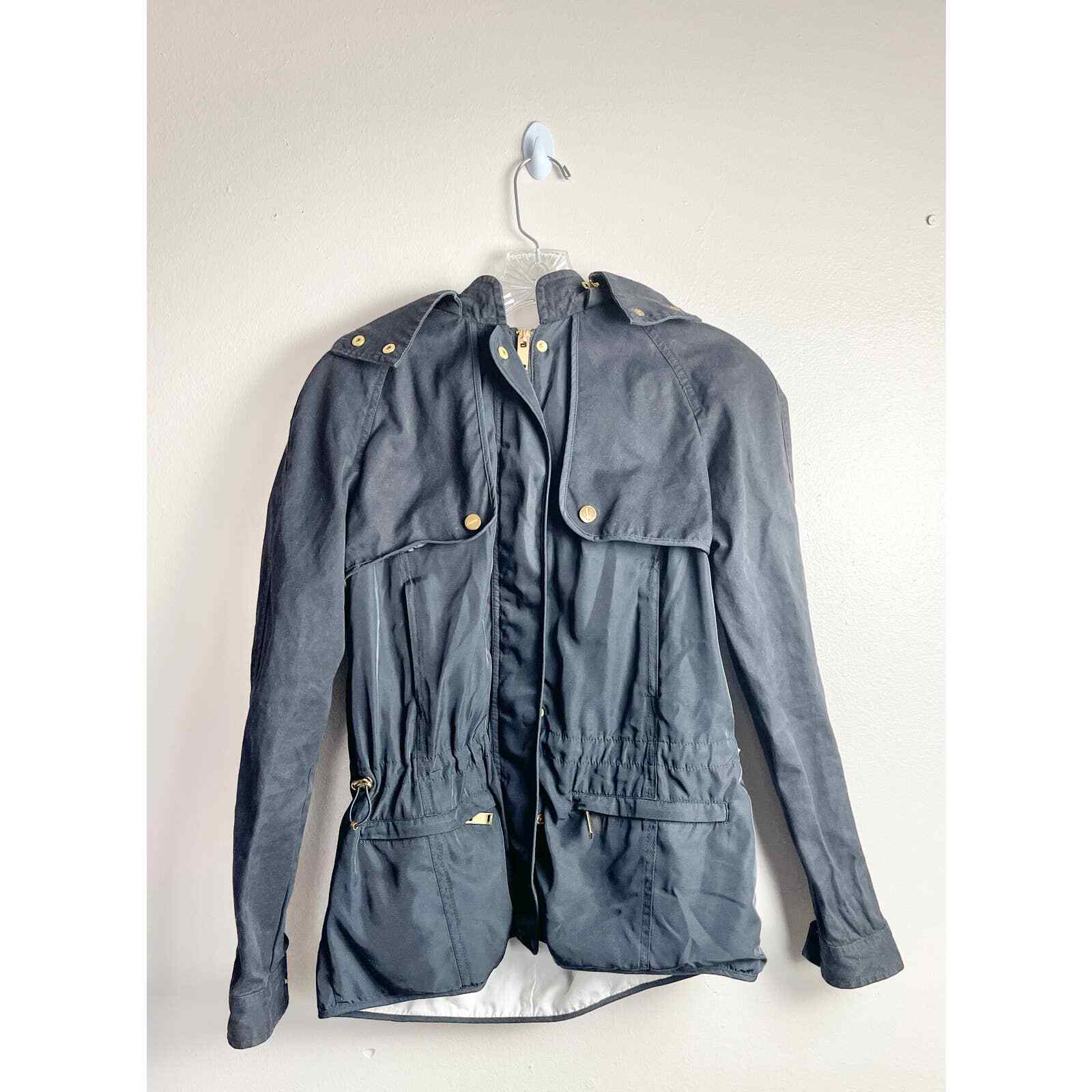 Zara Basic Jacket Blue Womens Size Small - image 1