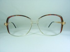 Jacques Fath, luxury eyeglasses, Gold plated, oval, square, women's, frames, NOS