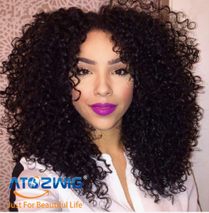 Fashion Kinky Long Black Afro Deep Curly African American