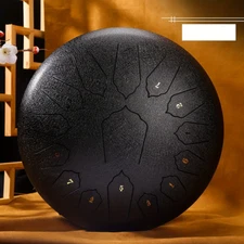 YASATEAO 14" Handmade Carbon Steel Raindrum w/ Mallets, Bag & Music Book - NEW ⭐