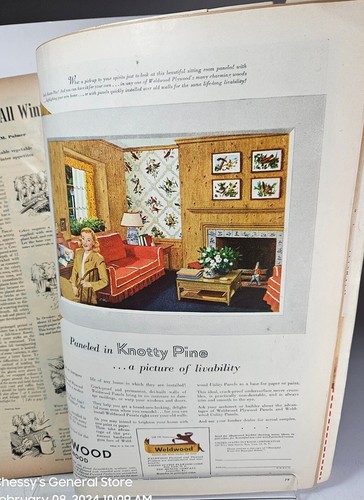 BETTER HOMES & GARDENS November 1944 -War Time Life With A General's Family - Picture 6 of 6