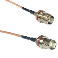 RG316 TNC Female Small Bulk to BNC FEMALE SM BULKHEAD RF Cable Rapid-SHIP LOT