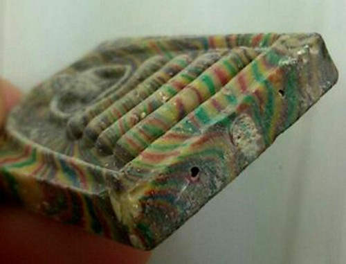 Rare!Phra Somdej Rainbow Takrut LP Pae Wat Pikulthong Old Thai Amulet Buddha - Picture 4 of 8