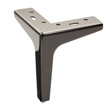 Möbelfuß Möbelbein Schrankfuß Vitrinenfuß Sofafuß H:100-150 mm Stahlfuß SOTECH